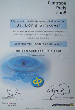 Diplom Centrope Preis 2008
